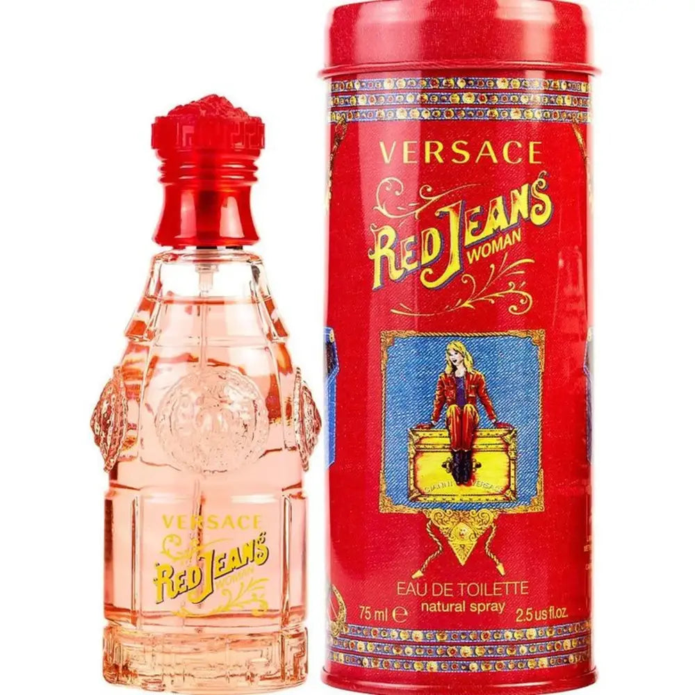 VERSACE RED JEANS FOR WOMEN EAU DE TOILETTE 75 ML