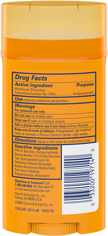 ARM & HAMMER ESSENTIALS™ SOLID DEODORANT ORANGE CITRUS 71G