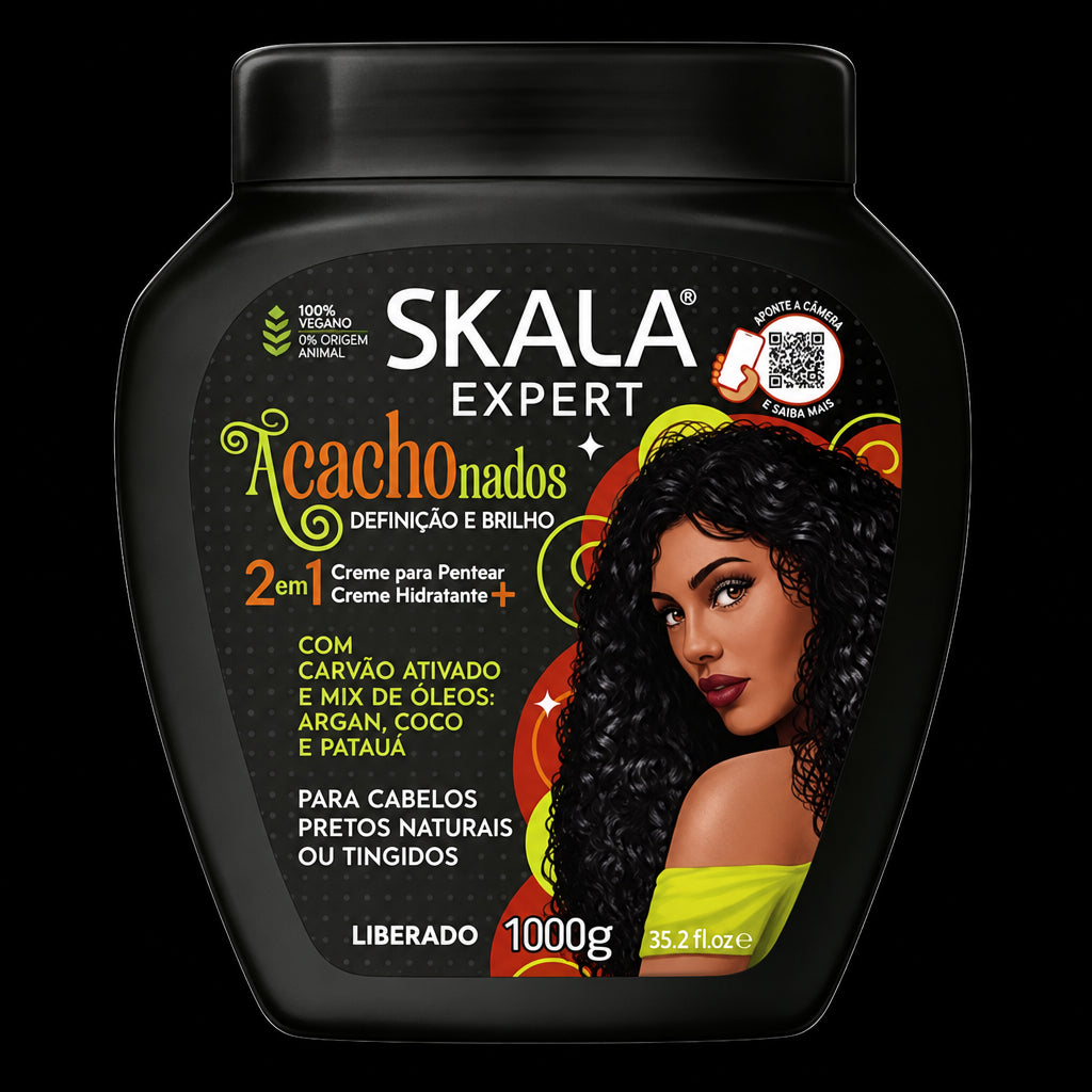 SKALA BRASIL ACACHONADOS 2 IN 1 TREATMENT CREAM + LEAVE IN 1000G