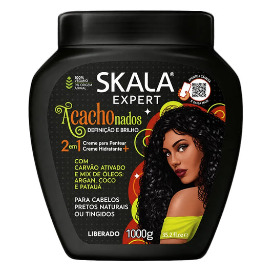 SKALA BRASIL ACACHONADOS 2 IN 1 TREATMENT CREAM + LEAVE IN 1000G