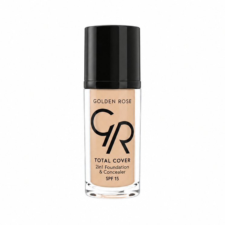 GOLDEN ROSE TOTAL COVER 2IN1 FOUNDATION & CONCEALER