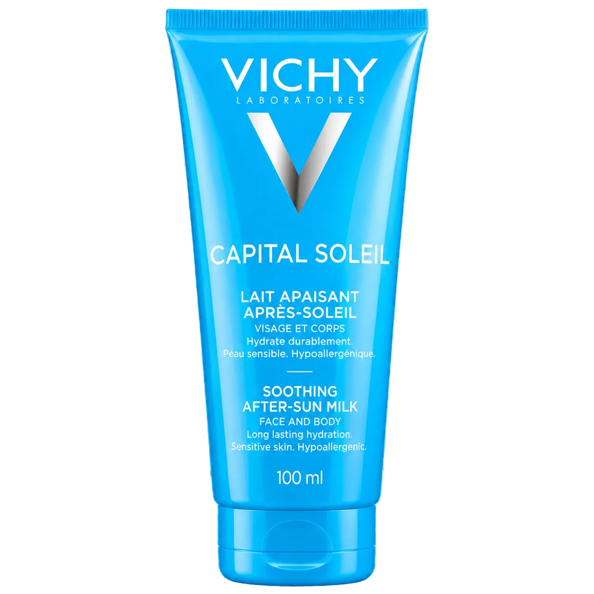 VICHY CAPITAL SOLEIL ÉMULSION PROTECTRICE VISAGE TOUCHER SEC TEINTÉE SPF 50+ LAIT APAISANT APRÈS-SOLEIL OFFERT