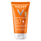 VICHY CAPITAL SOLEIL ÉMULSION PROTECTRICE VISAGE TOUCHER SEC TEINTÉE SPF 50+ LAIT APAISANT APRÈS-SOLEIL OFFERT