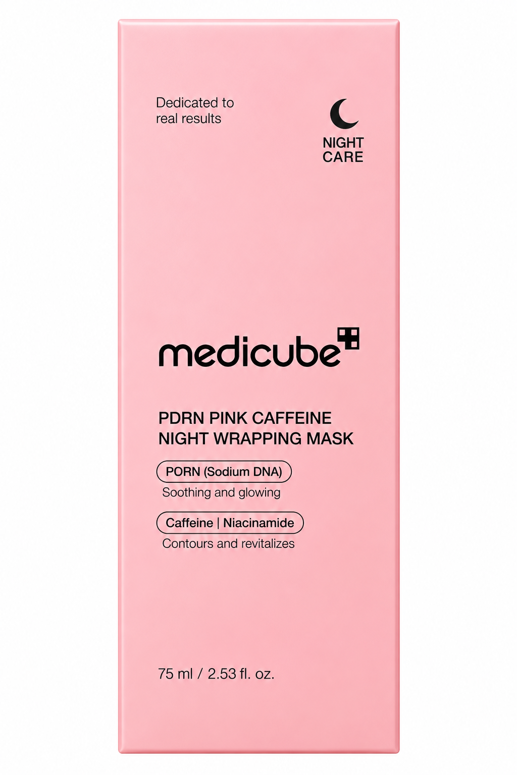 MEDICUBE PDRN PINK CAFFEINE NIGHT WRAPPING MASK 75ML