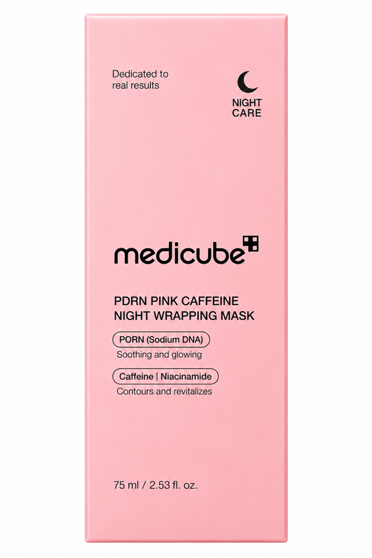 MEDICUBE PDRN PINK CAFFEINE NIGHT WRAPPING MASK 75ML