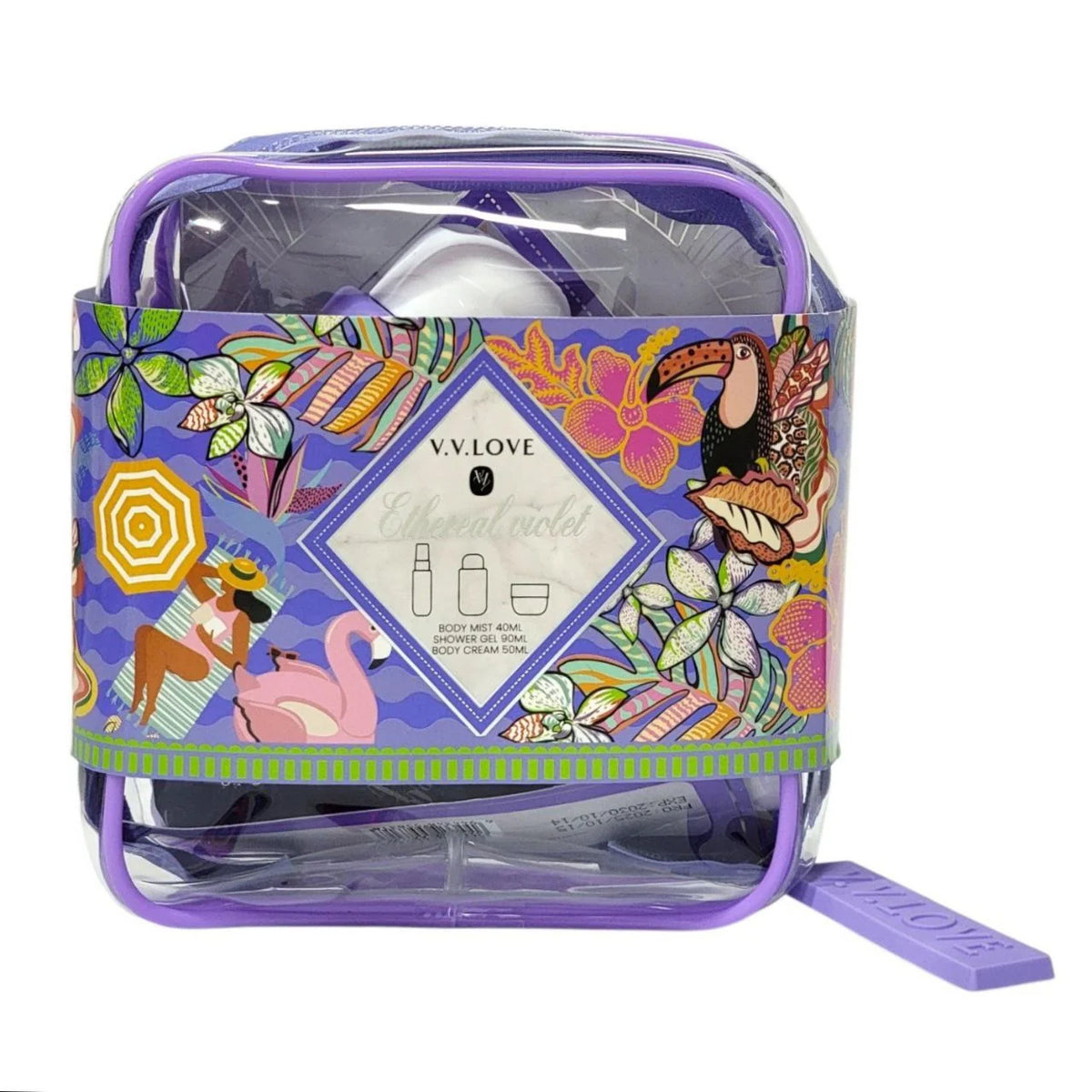 V.V.LOVE KIT DE VOYAGE ETHEREAL VIOLET 3 PCS COFFRET