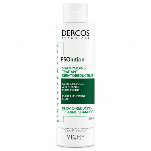 VICHY DERCOS PSOLUTION SHAMPOOING TRAITANT KÉRATORÉDUCTEUR 200 ML