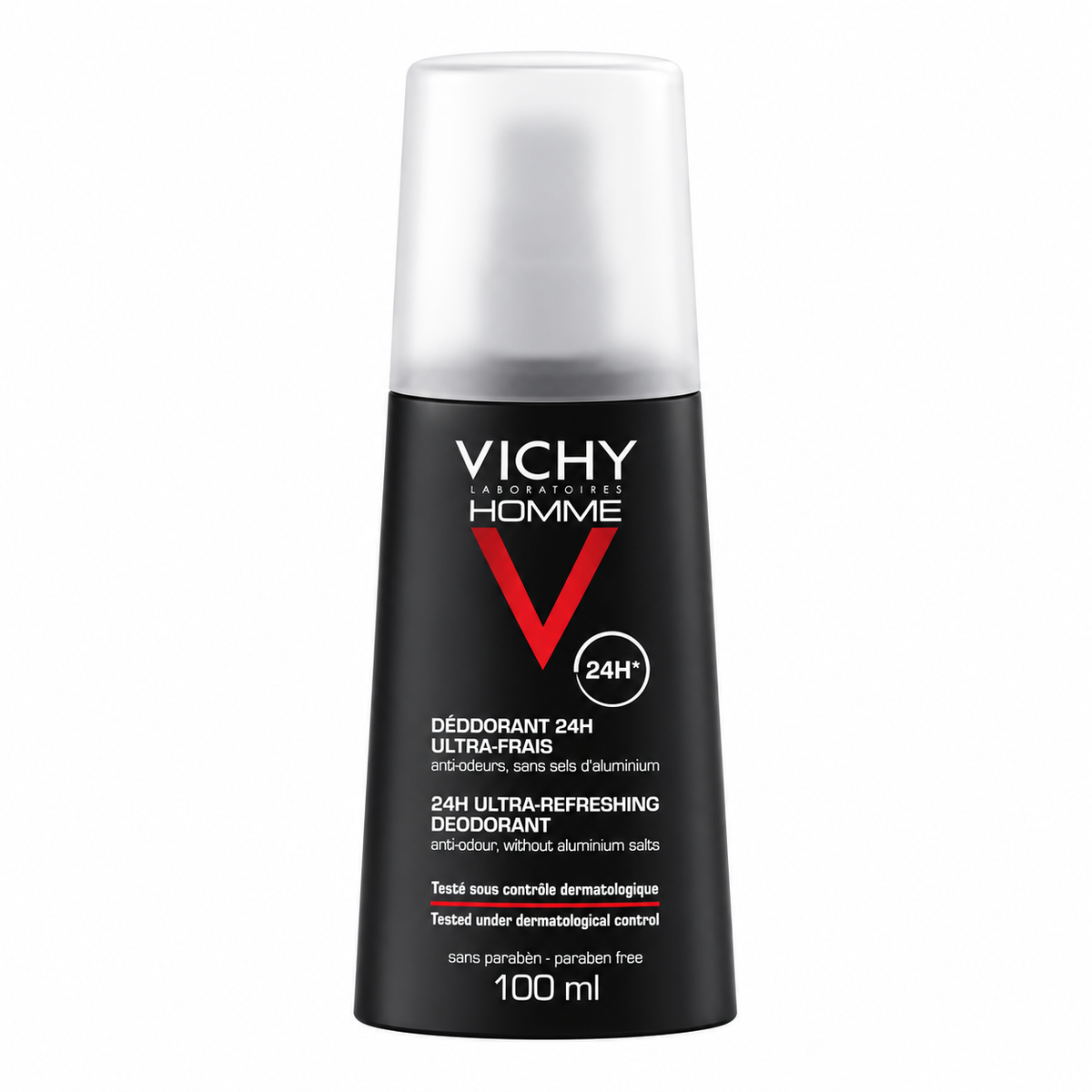 VICHY HOMME DÉODORANT 24H ULTRA-FRAIS SANS SELS D’ALUMINIUM 100 ML