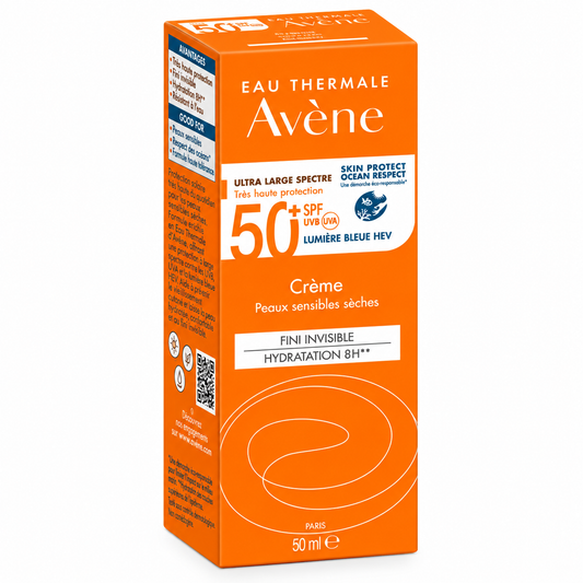 AVÈNE CRÈME SPF 50+ PEAUX SENSIBLES SÈCHES 50ML