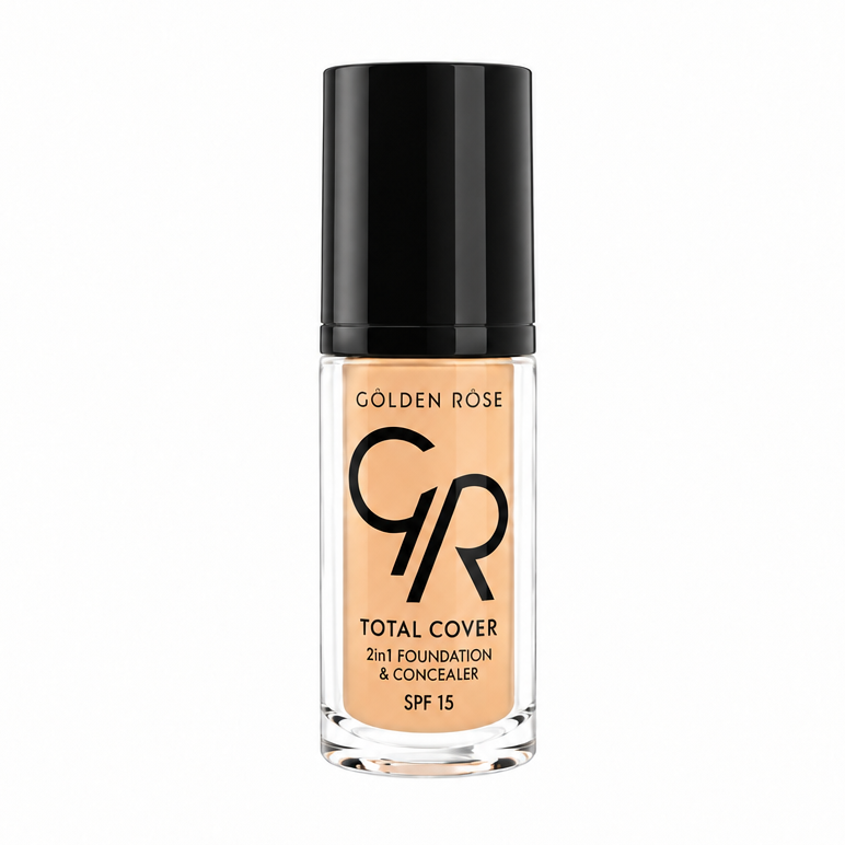 GOLDEN ROSE TOTAL COVER 2IN1 FOUNDATION & CONCEALER