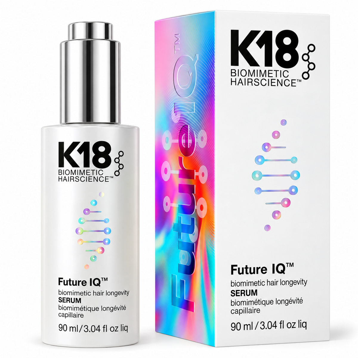 K18 FUTUREIQ™ BIOMIMETIC HAIR LONGEVITY SERUM 90 ML