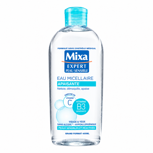 MIXA EXPERT PEAU SENSIBLE EAU MICELLAIRE APAISANTE 400ML
