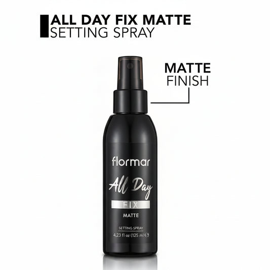 FLORMAR ALL DAY FIX MATTE SETTING SPRAY FIXATEUR DE MAQUILLAGE 125ML