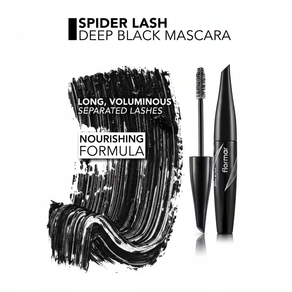 FLORMAR SPIDER LASH DEEP BLACK MASCARA-Mascara