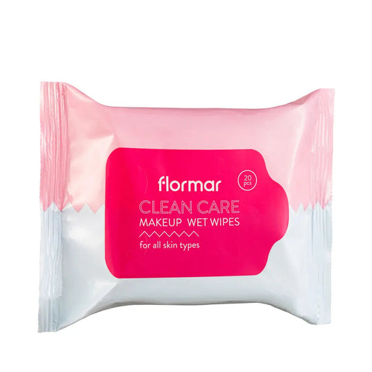FLORMAR CLEAN CARE LINGETTES DÉMAQUILLANTES TOUS TYPES DE PEAUX 20PCS