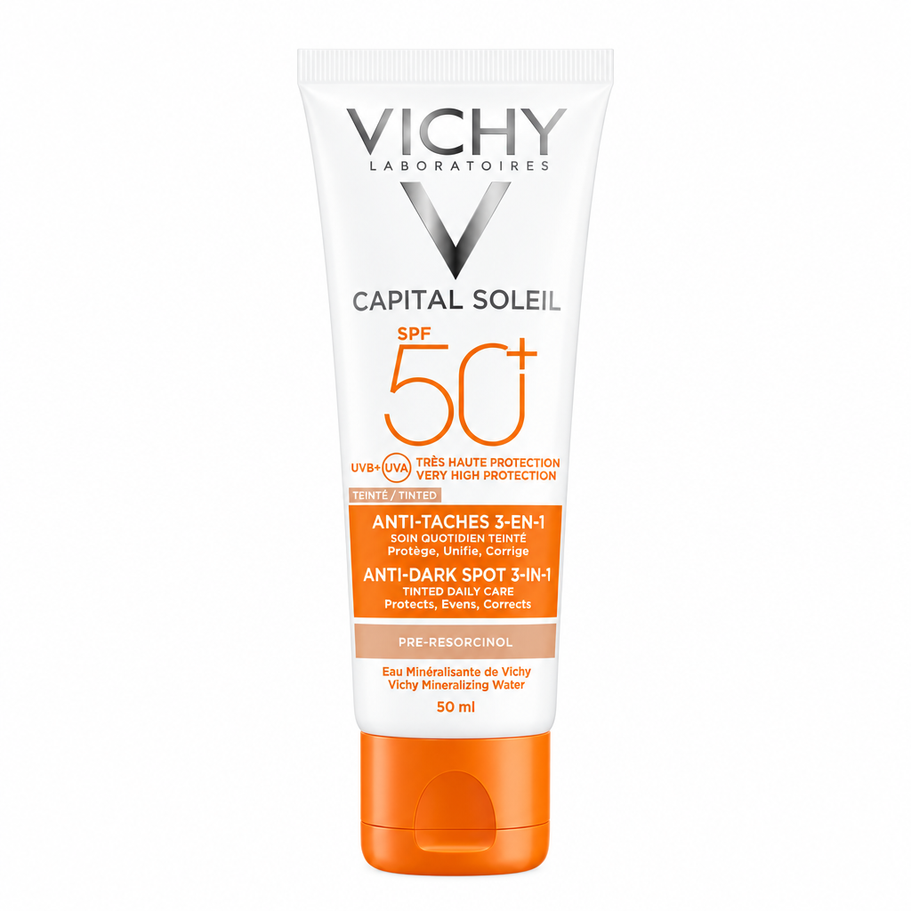 VICHY CAPITAL SOLEIL SOIN ANTI-TACHES TEINTÉ 3-EN-1 SPF 50+ 50 ML