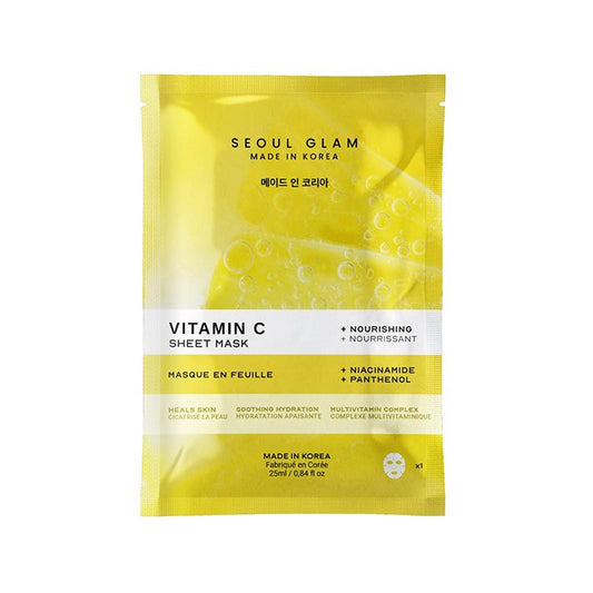 SEOUL GLAM VITAMIN C SHEET MASK 25ML-Masques feuilles
