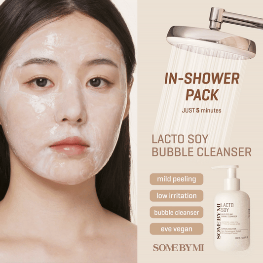SOME BY MI LACTOSOY MILD PEELING  BUBBLE CLEANSER 180ml