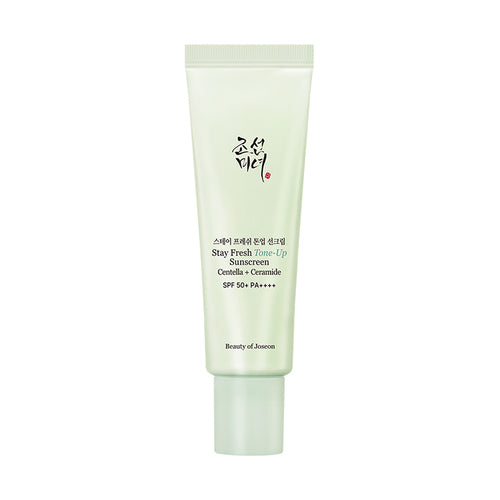 BEAUTY OF JOSEON STAY FRESH TONE-UP SUNSCREEN CENTELLA + CERAMIDE GREEN 50ML