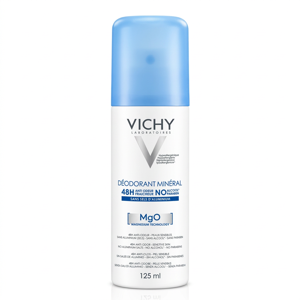 VICHY DÉODORANT MINÉRAL MGO 48H ANTI-ODEUR 125 ML