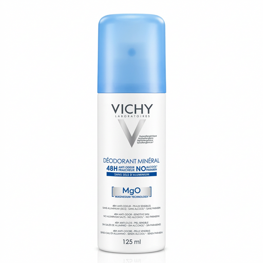VICHY DÉODORANT MINÉRAL MGO 48H ANTI-ODEUR 125 ML