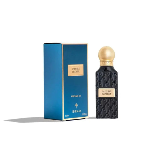 IBRAQ SAPPHIRE LEATHERE PERFUME OIL 15ML