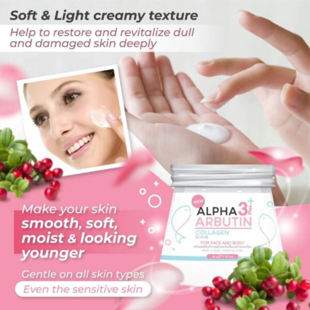 ALPHA ARBUTIN 3PLUS+ COLLAGEN SCRUB - 75g