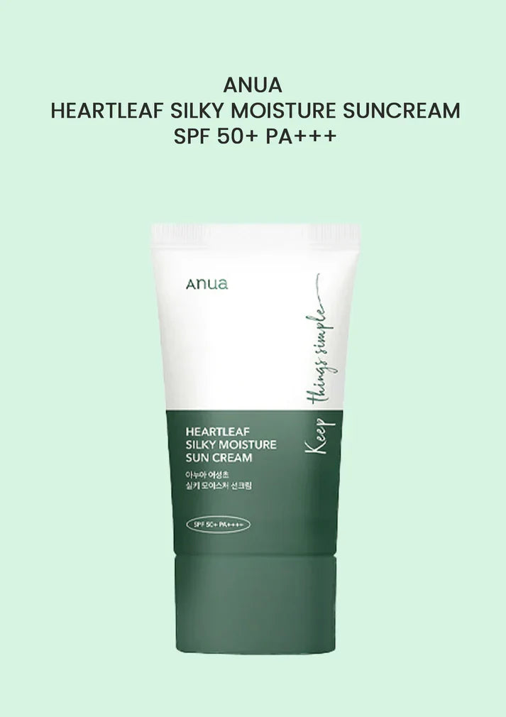 HEARTLEAF SILKY MOISTURE SUN CREAM SPF 50+ PA++++ 50ML