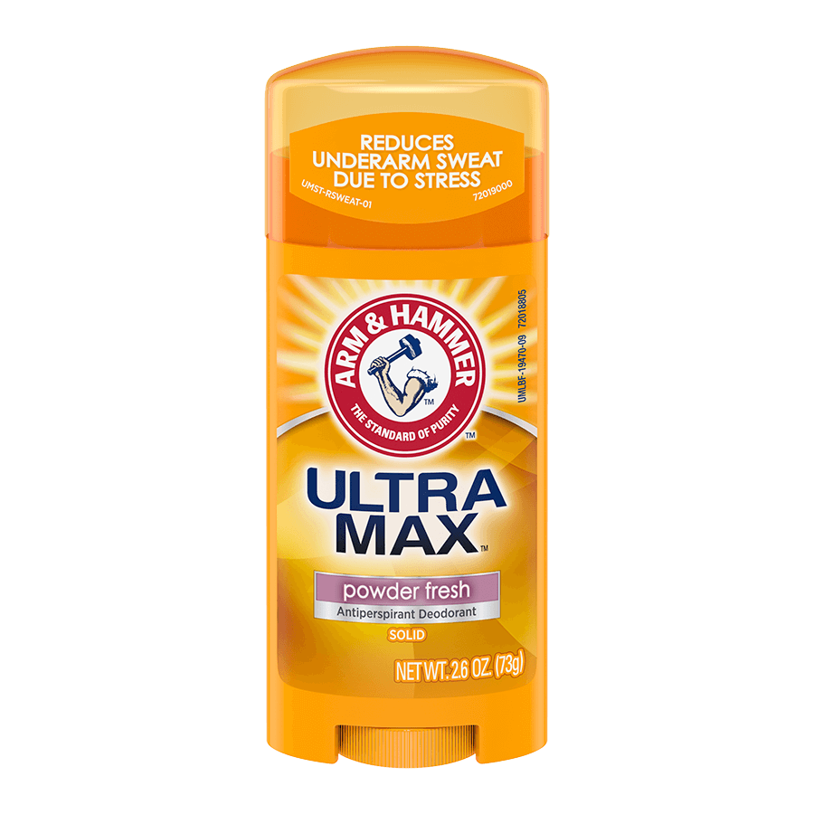 ARM & HAMMER ULTRAMAX™ SOLID ANTIPERSPIRANT DEODORANT POWDER FRESH 73G