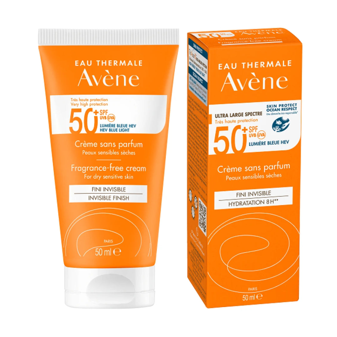 AVÈNE Solaire Crème Sana Parfum de Peau Sèche et Sensible SPF50+ | 50ml