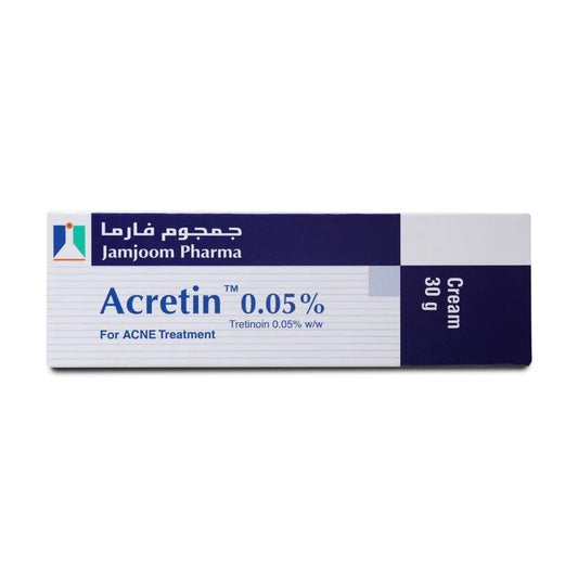 ACRETIN 0,05 % CRÈME  TRAITEMENT DE L’ACNÉ À LA TRÉTINOÏNE  30G