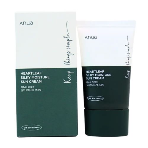 HEARTLEAF SILKY MOISTURE SUN CREAM SPF 50+ PA++++ 50ML