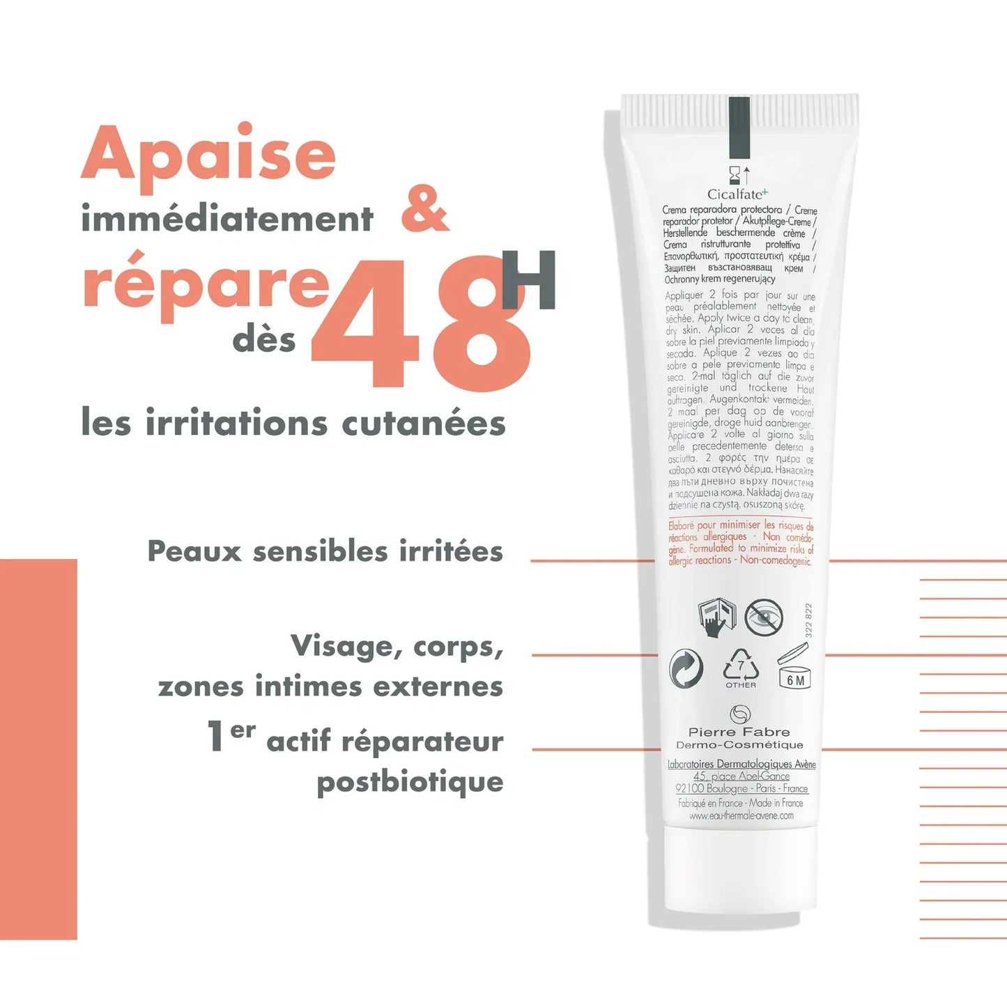 Avène Cicalfate+Creme Réparatrice Protectrice | 40ml