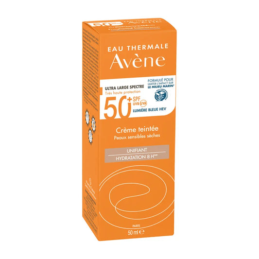 AVÈNE CREME FINI INVISIBLE SPF 50+ PEAUX SENSIBLES SECHES 50ML