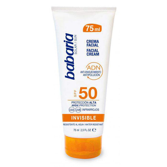 BABARIA SOLAR ADN INVISIBLE CRÈME SOLAIRE VISAGE SPF50+ 75ML