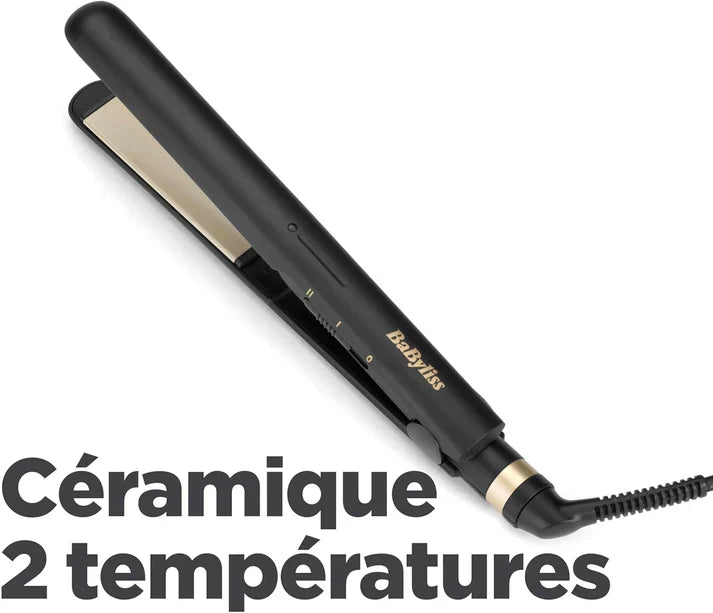 BaByliss Lisseur Ceramic Straight 230 avec Plaques Céramique et Multi-Voltage