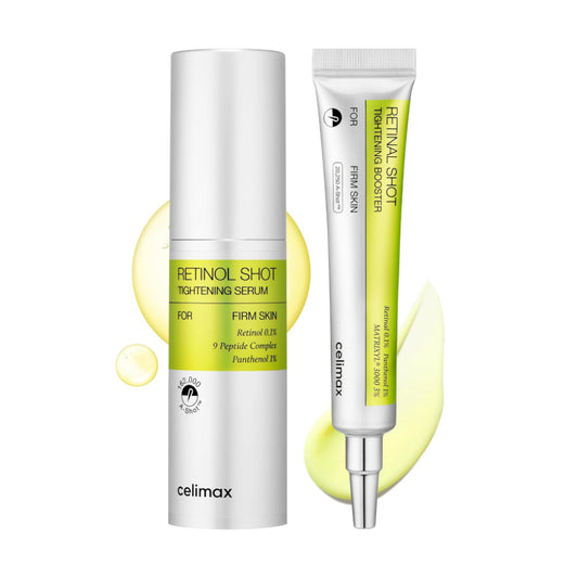CELIMAX - RETINOL SHOT TIGHTENING SERUM 30ml + RETINOL SHOT TIGHTENING BOOSTER 15ml