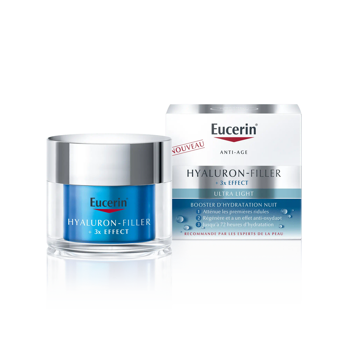 EUCERIN HYALURON FILLER 3X EFFECT HYDRA NIGHT GEL ULTRA LIGHT 50ML