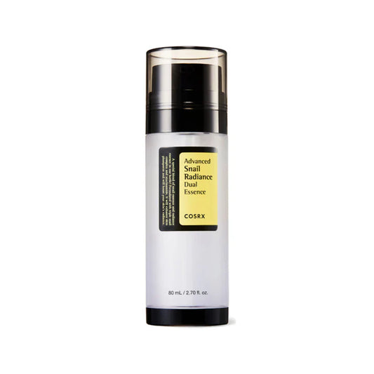 COSRX, Dual Essence, snail mucin, niacinamide, glutathion, hydratation, éclat du teint, essence coréenne, soin 2 en 1, peau sensible, peau déshydratée, beautyfamily.ma, cosmétique Corée, routine visage, essence visage, repulpant