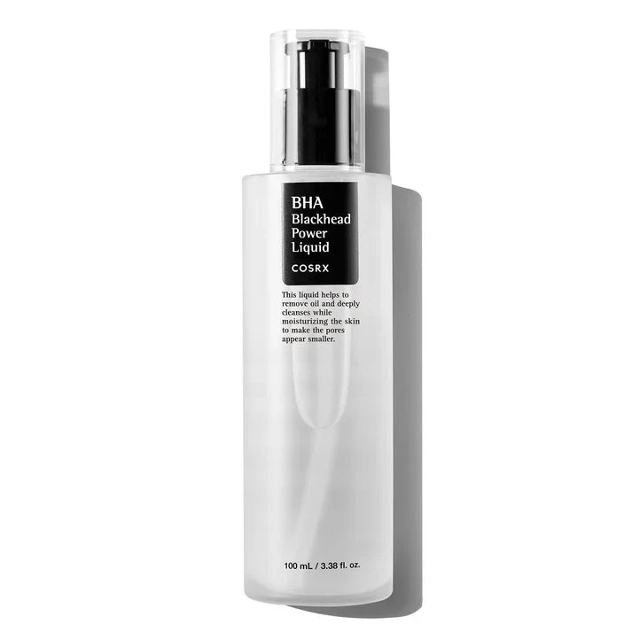 COSRX, BHA, blackhead, acide salicylique, exfoliant doux, soins pores, anti points noirs, peau grasse, niacinamide, lotion exfoliante, cosmétique coréenne, routine acné, peau à imperfections, beautyfamily.ma