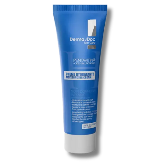 crème hydratante, soin hydratant visage, crème visage légère, crème peau sensible, hydratation intense, crème non grasse, DermaDoc, crème visage Maroc, BeautyFamily
