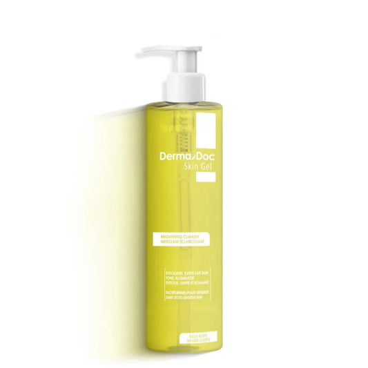 gel nettoyant visage éclaircissant, nettoyant niacinamide Maroc, gel visage AHA doux, soin nettoyant DermaDoc, gel éclat visage, nettoyant vitamine C, gel exfoliant doux Maroc, nettoyant visage peau sensible, produit nettoyant éclaircissant, BeautyFamily gel nettoyant

