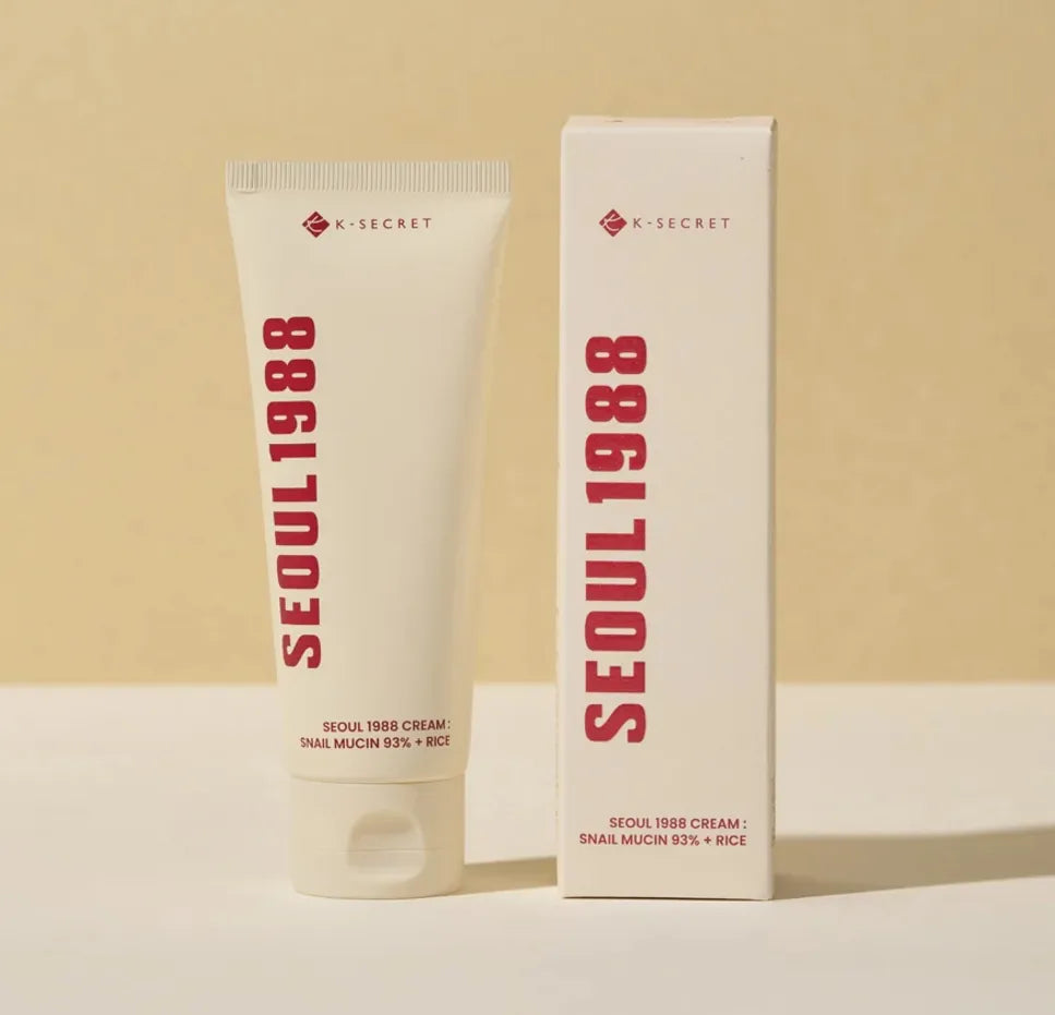 SEOUL 1988 CREAM : SNAIL MUCIN 93% + RICE 100ML