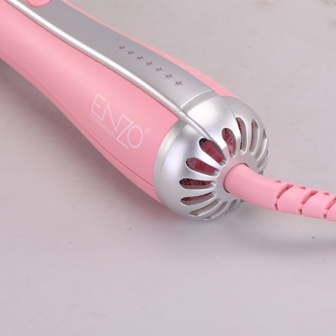 ENZO Brosse sèche-cheveux 3 en 1 de meilleure qualité pour salon Cordon d'alimentation Peigne à air chaud Fer à lisser et boucler EN-6220