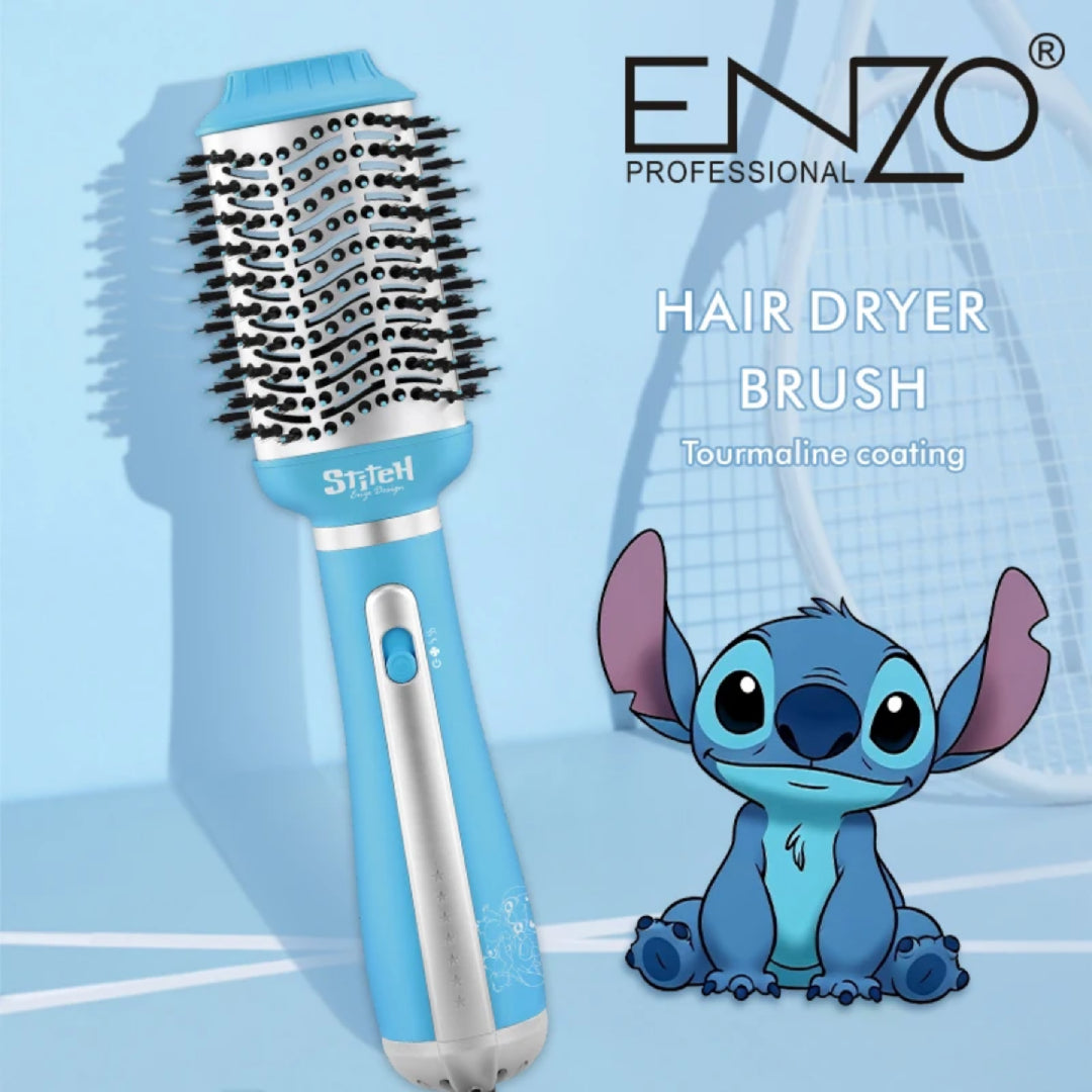 ENZO PROFESSIONAL Brosse à air chaud infrarouge multifonctionnelle 4 en 1 professionnelle EN-6221