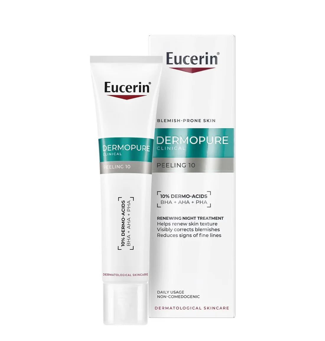 EUCERIN DERMOPURE CLINICAL PEELING 10 SOIN DE NUIT RENOVATEUR 40ML