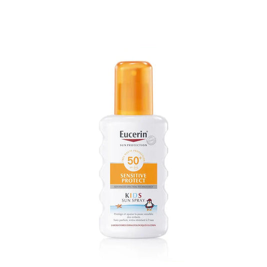 eucerin kids sun spray, protection solaire enfant, spf50+ enfants, spray solaire peau sensible, solaire bébé maroc, crème solaire eucerin maroc, solaire enfant sans parfum, eucerin sun protection maroc, beautyfamily.ma solaire
