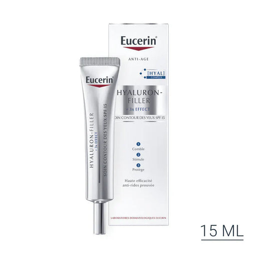 EUCERIN HYALURON-FILLER + 3X SOIN CONTOUR DES YEUX SPF15 15ML