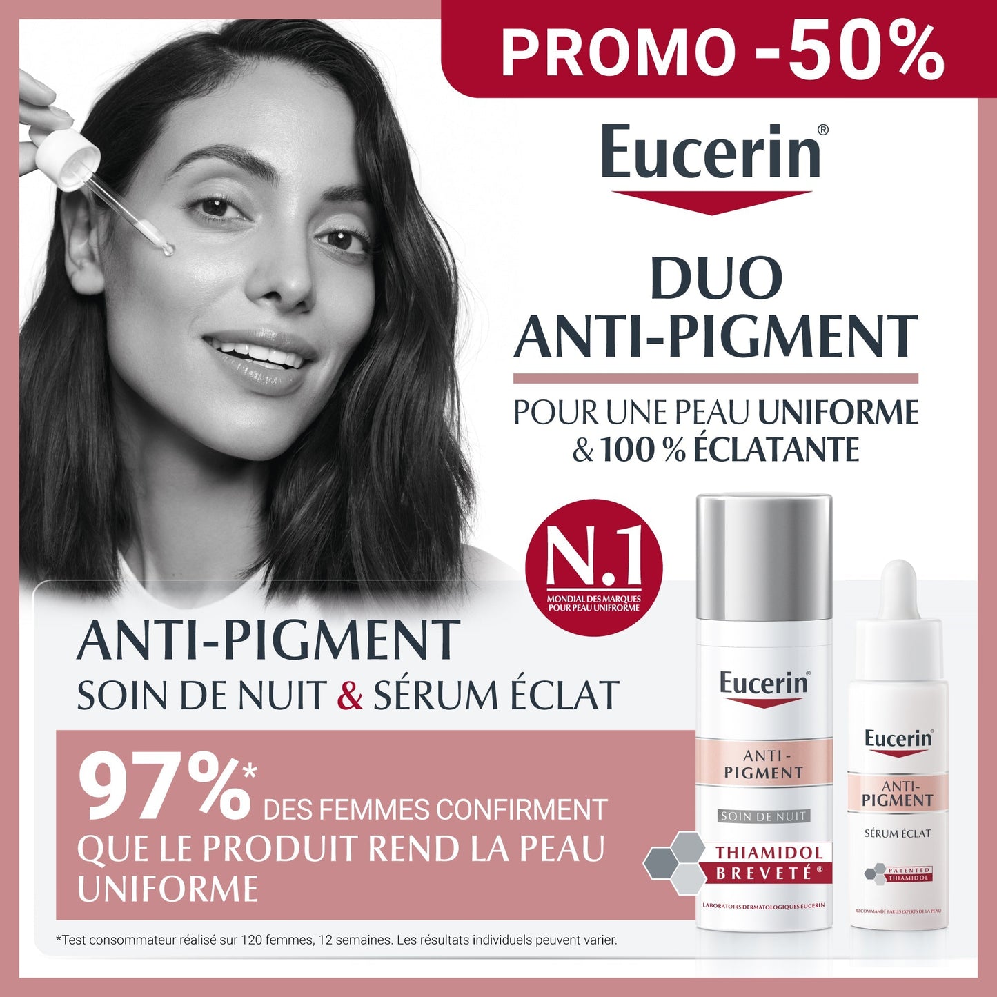 Eucerin Duo Anti-Pigment soin de nuit + serum Eclat
