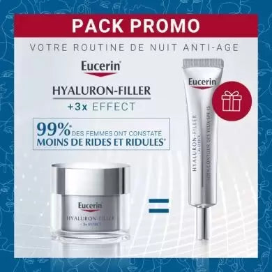 Eucerin Pack Promo Hyaluron Filler soin de nuit + soin contour des yeux